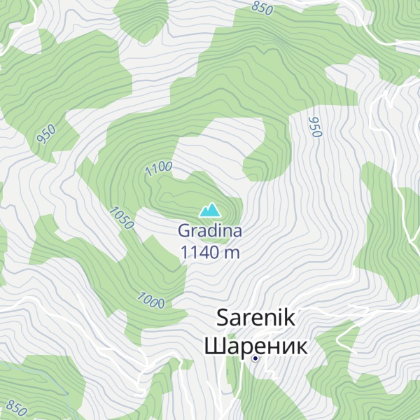 Map of Gradina