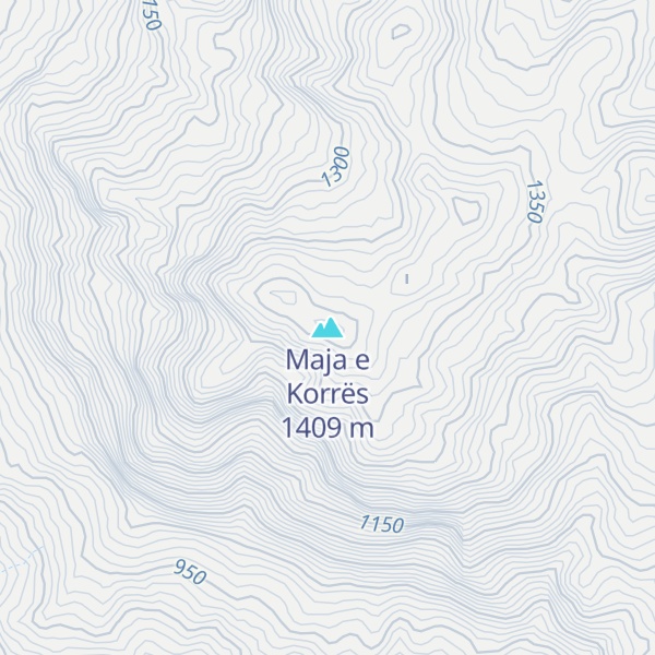 Map of Maja e Korrës