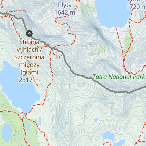 Map of Hińczowa Turniczka / Hincova vežička