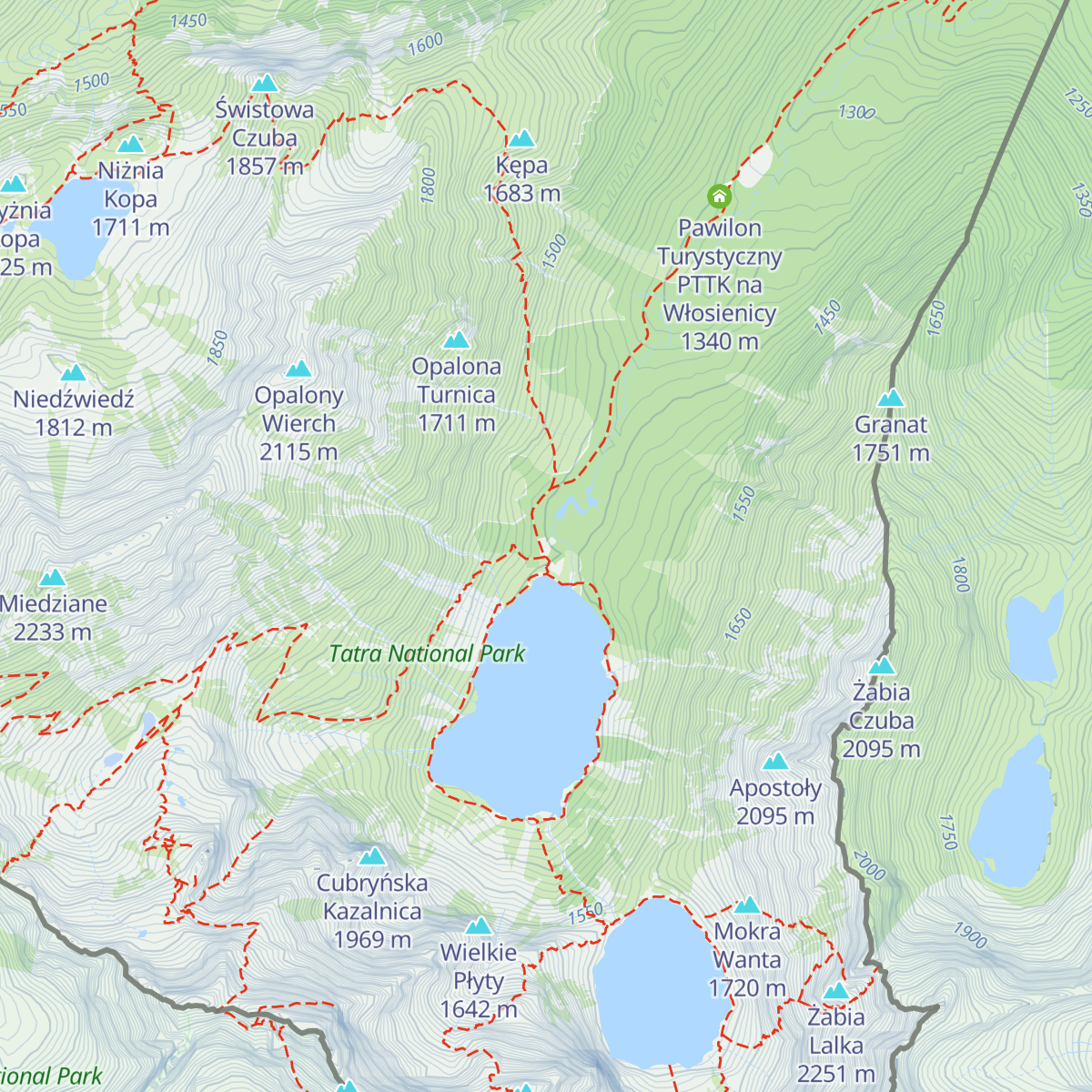 Stare Schronisko PTTK Morskie Oko map