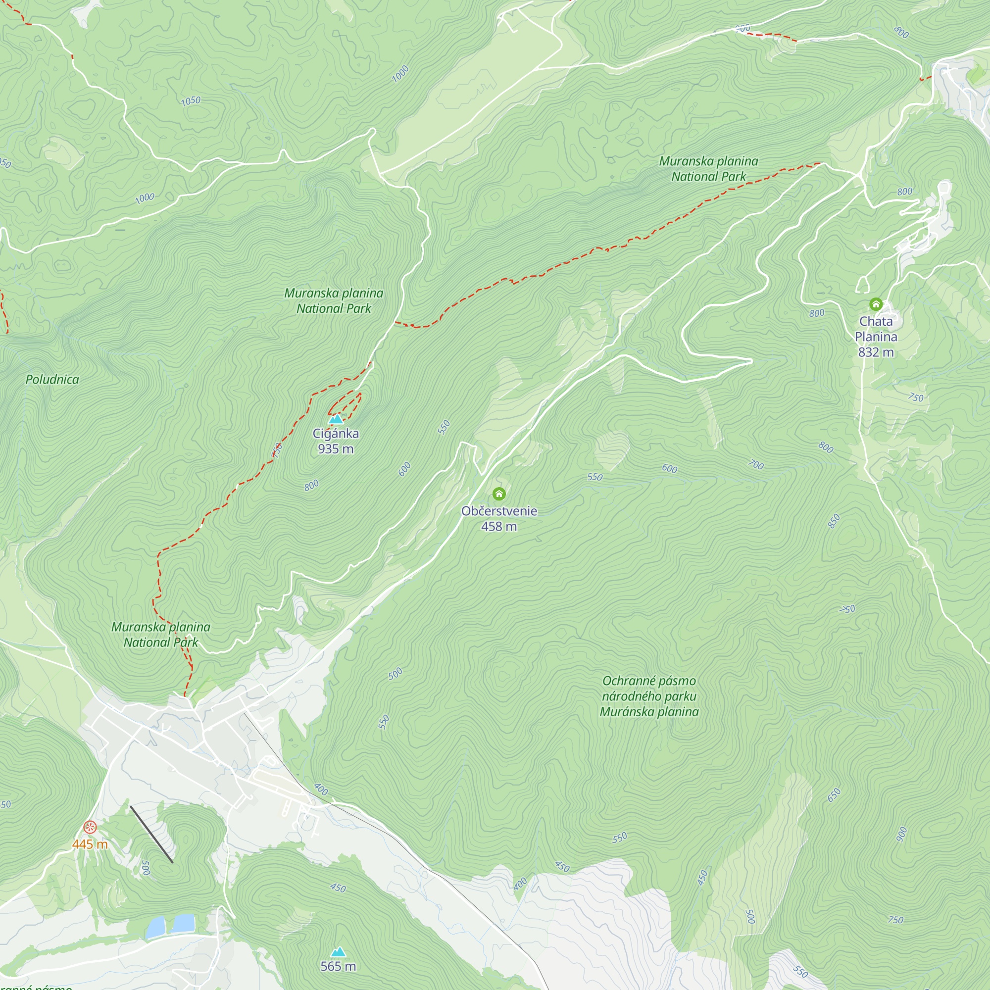 Machošova drevenica map