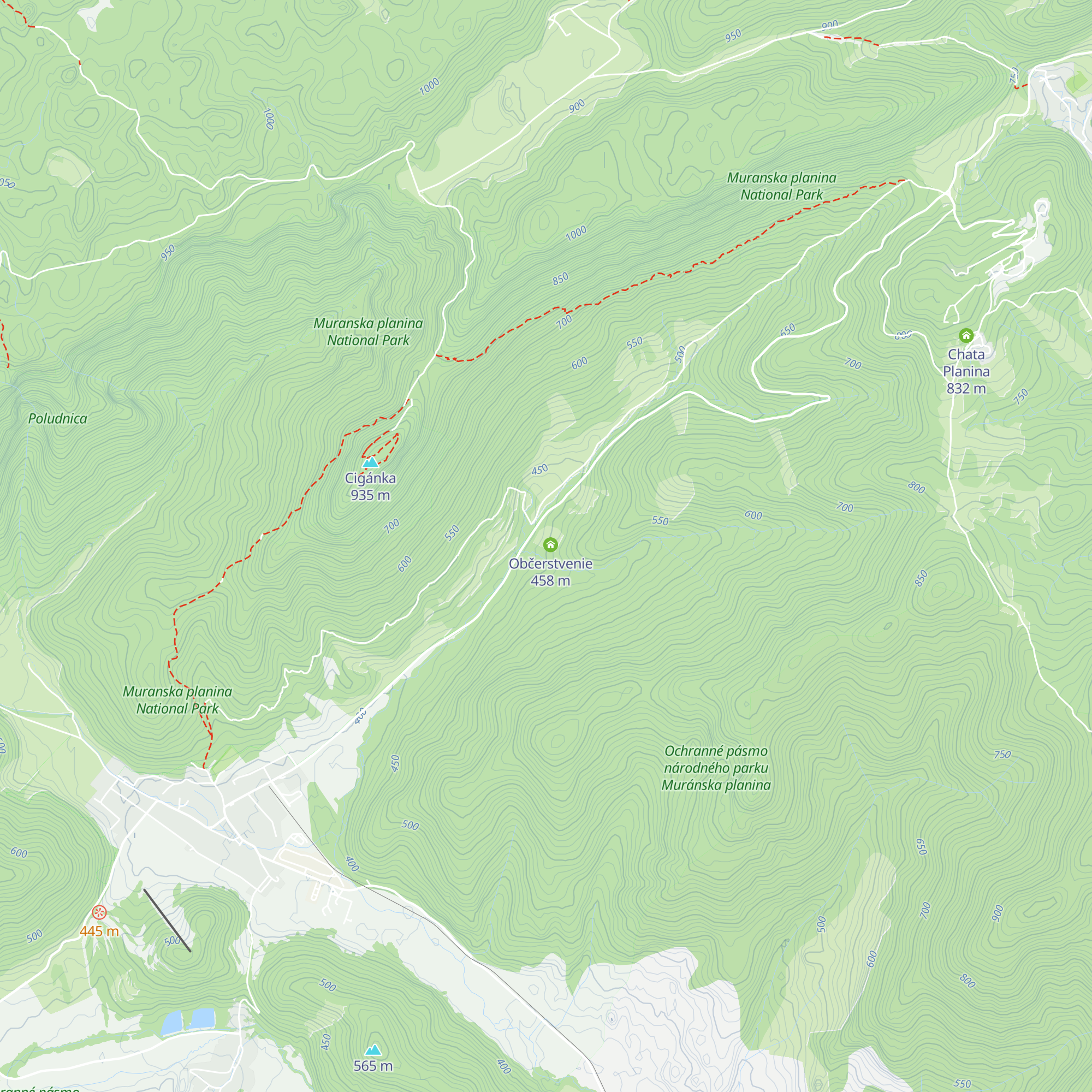 Machošova drevenica map