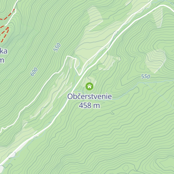 Map of Machošova drevenica