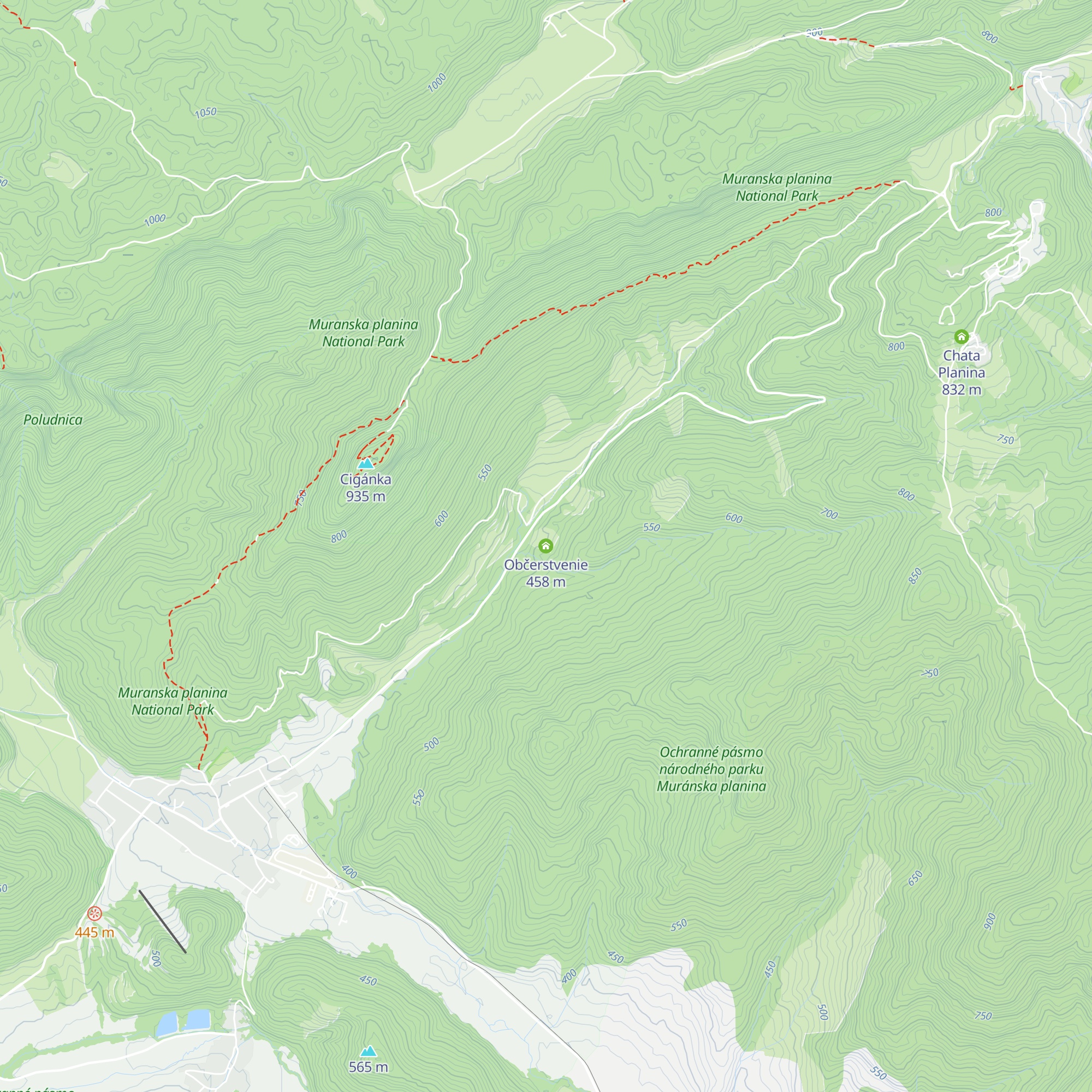 Občerstvenie map