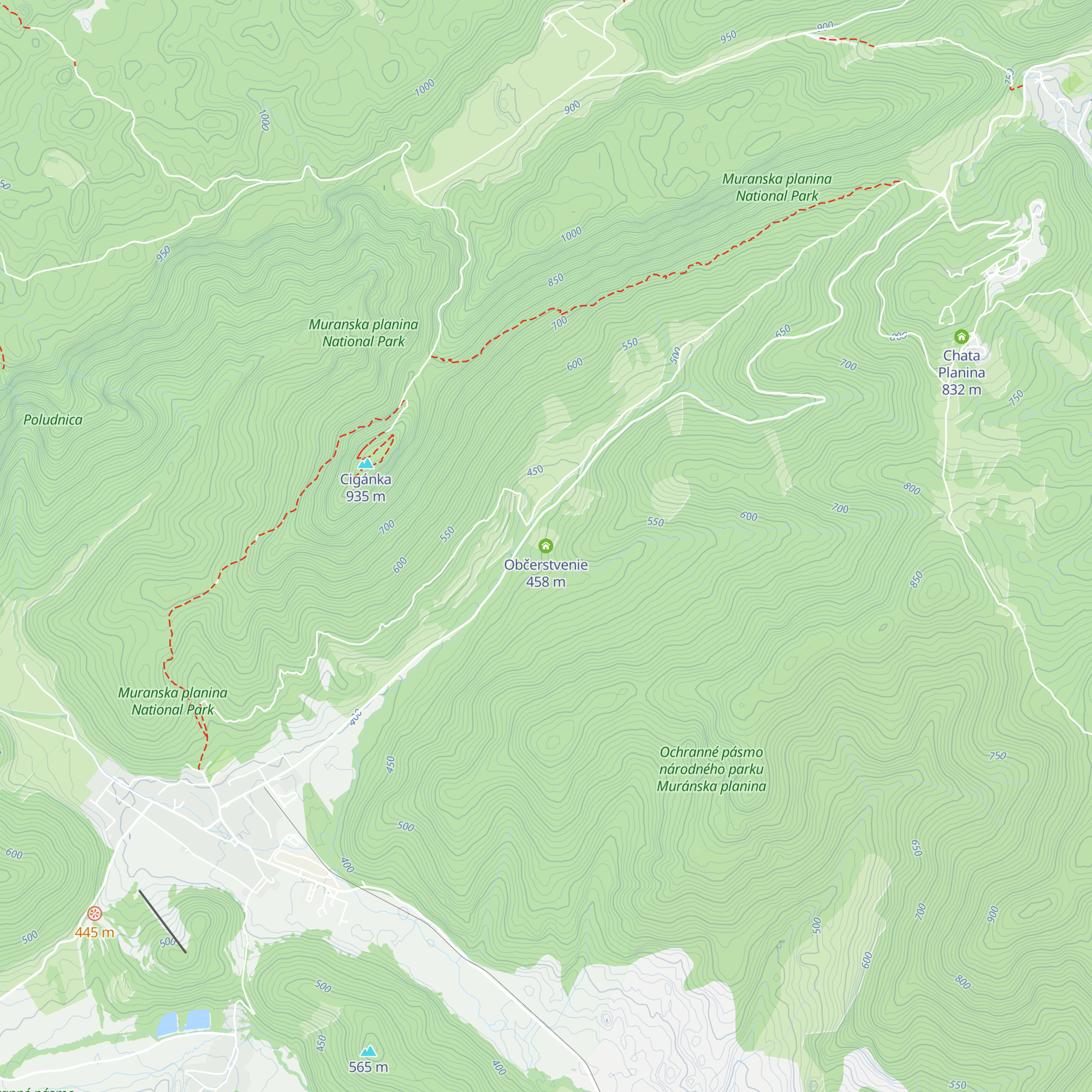 Občerstvenie map