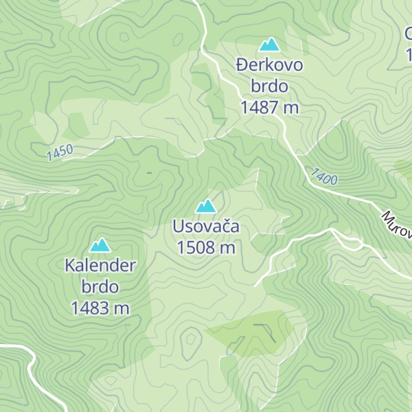 Map of Usovača