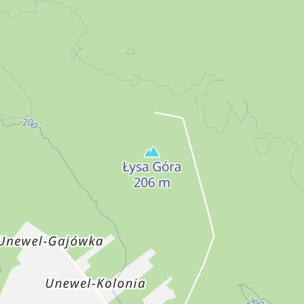 Map of Łysa Góra