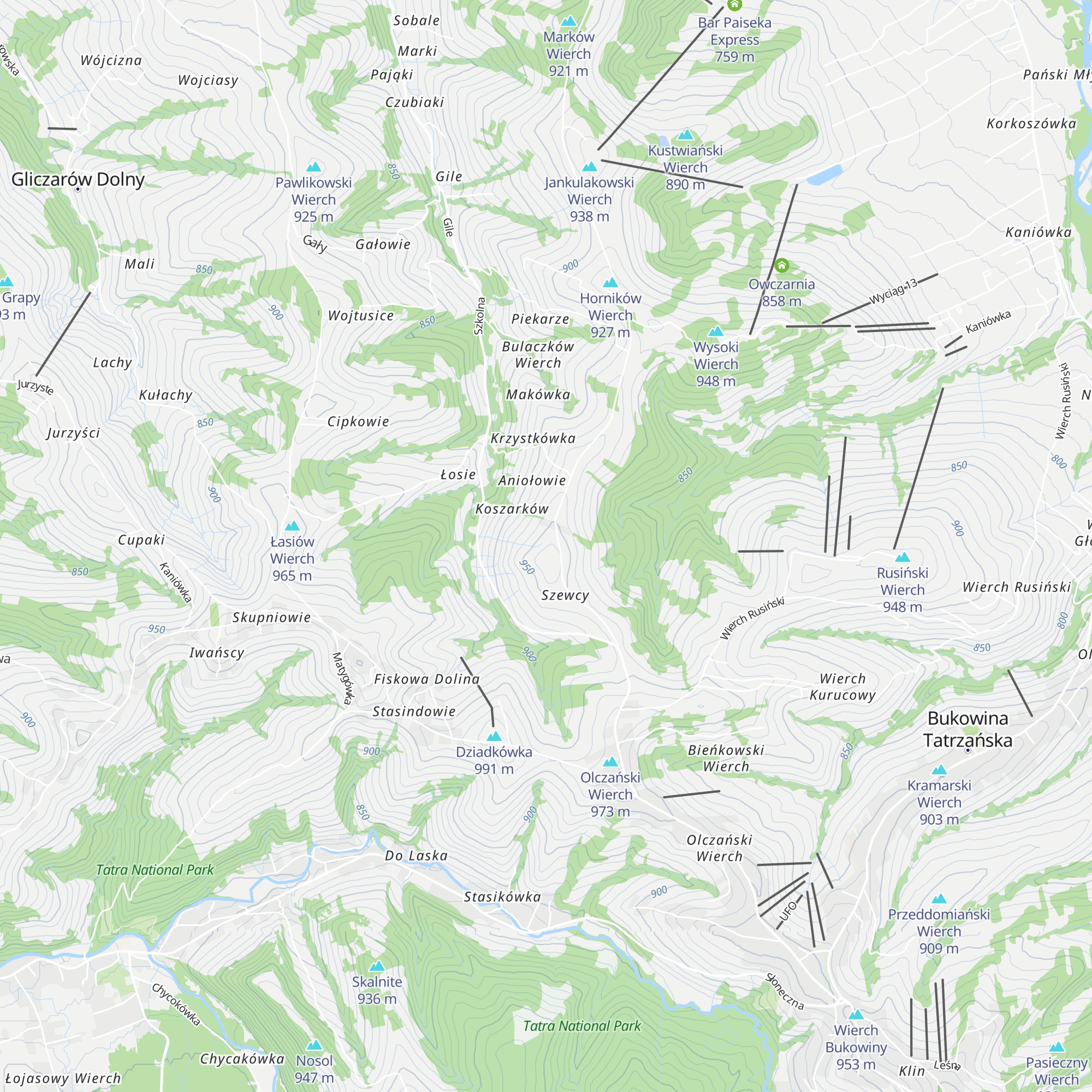 Willa Pasieka Apartamenty Domki map