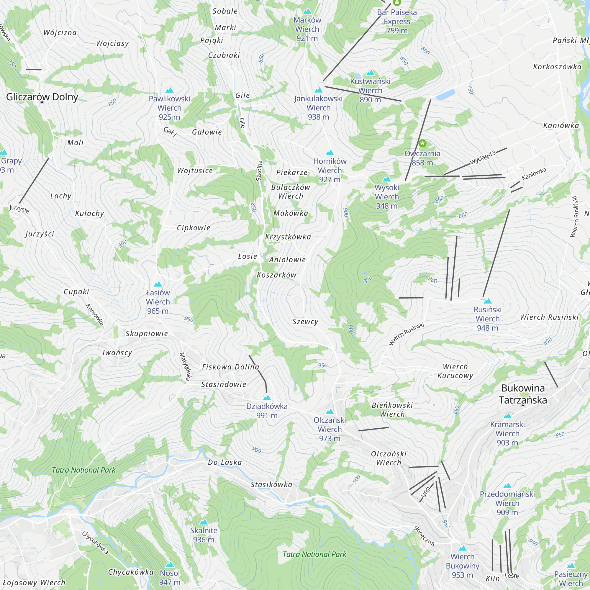 Willa Pasieka Apartamenty Domki map
