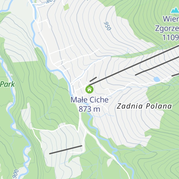 Map of Małe Ciche