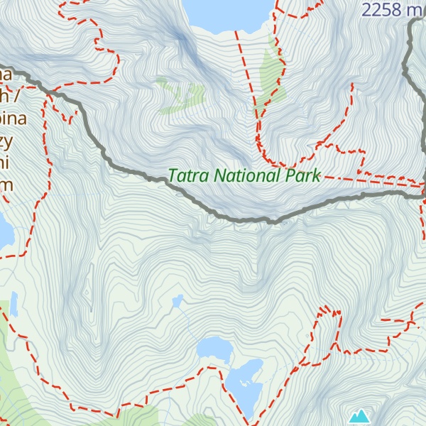 Map of Volia veža / Wołowa Turnia