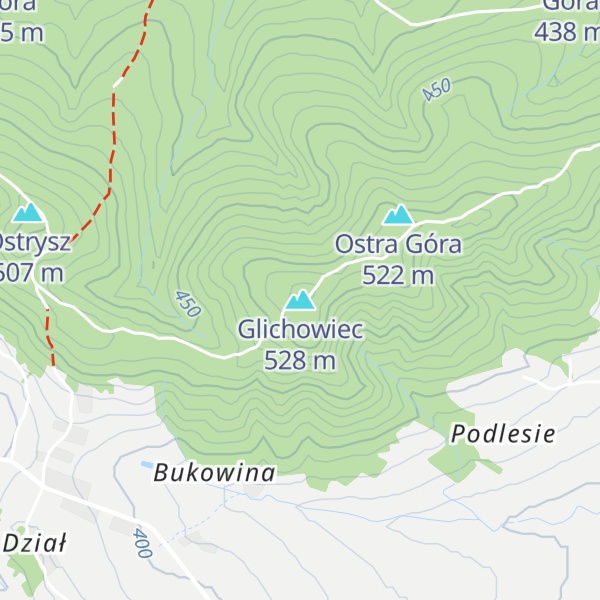 Map of Glichowiec