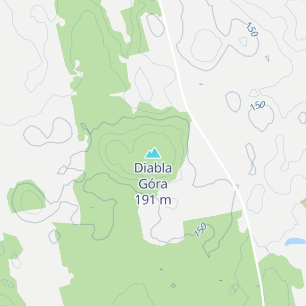 Map of Diabla Góra
