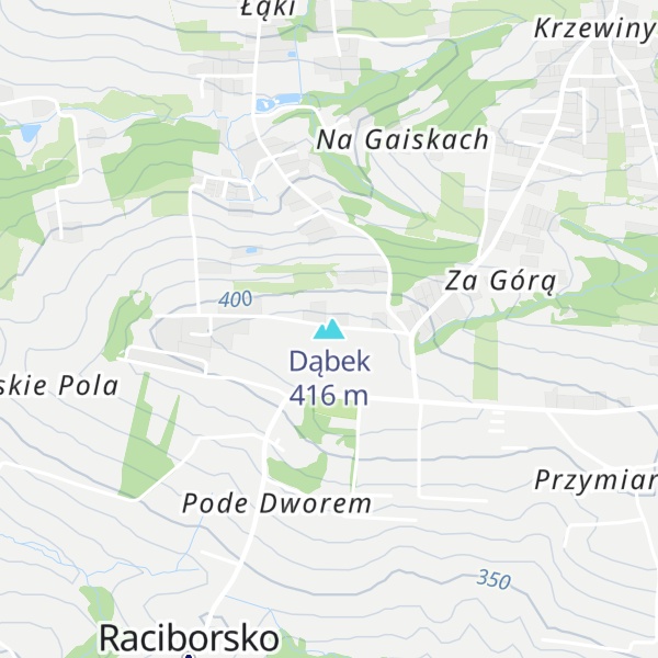 Map of Dąbek