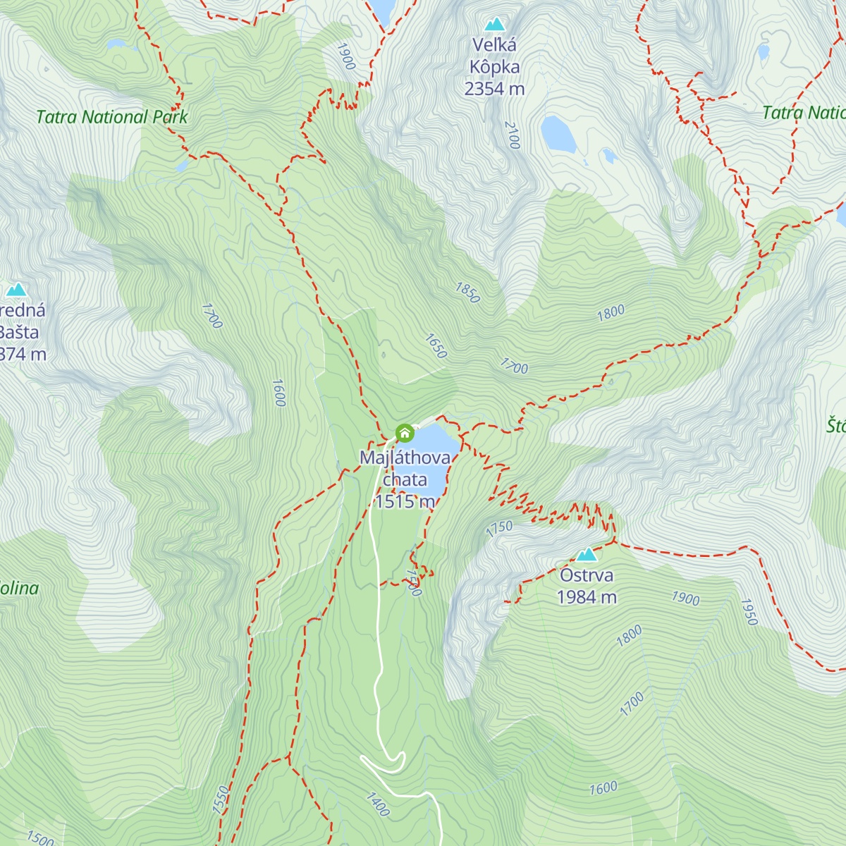 Horský hotel Popradské pleso map