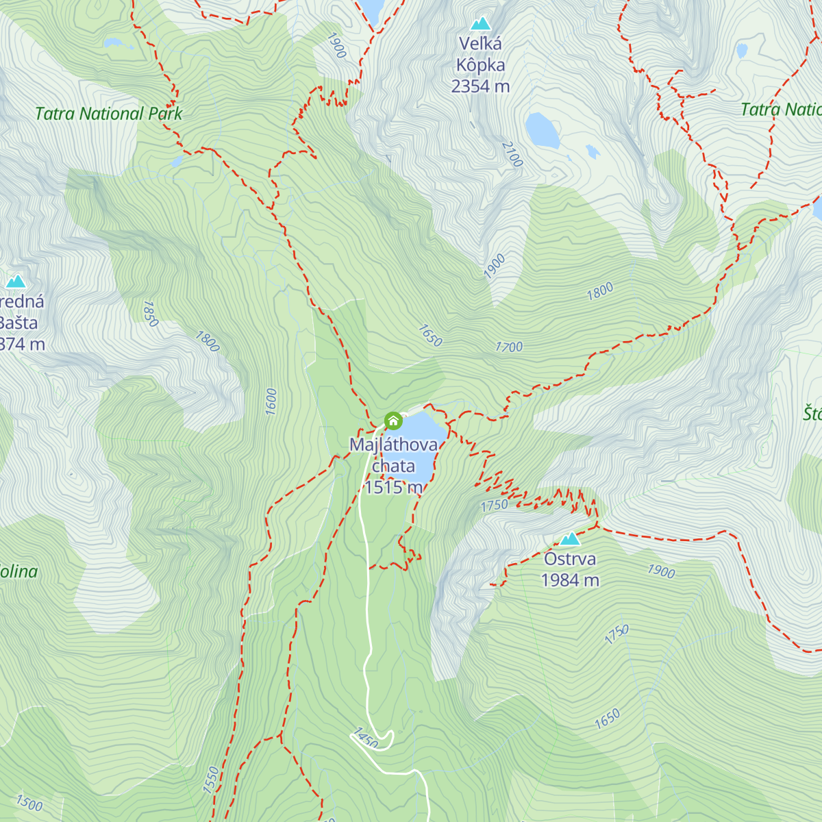 Horský hotel Popradské pleso map