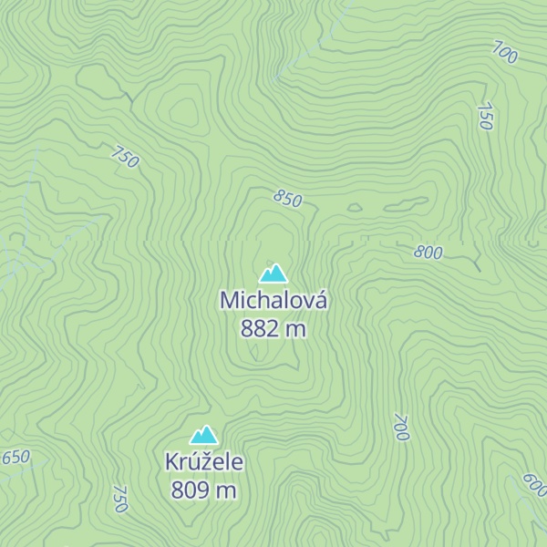 Map of Michalová