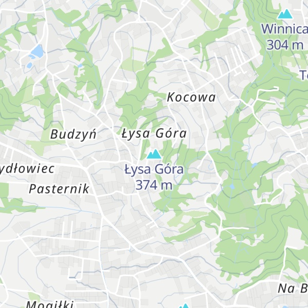 Map of Łysa Góra