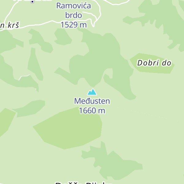 Map of Međusten