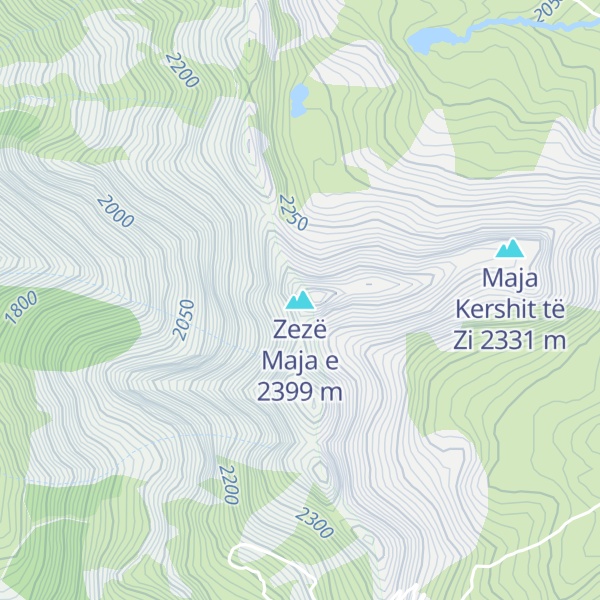 Map of Zezë Maja e