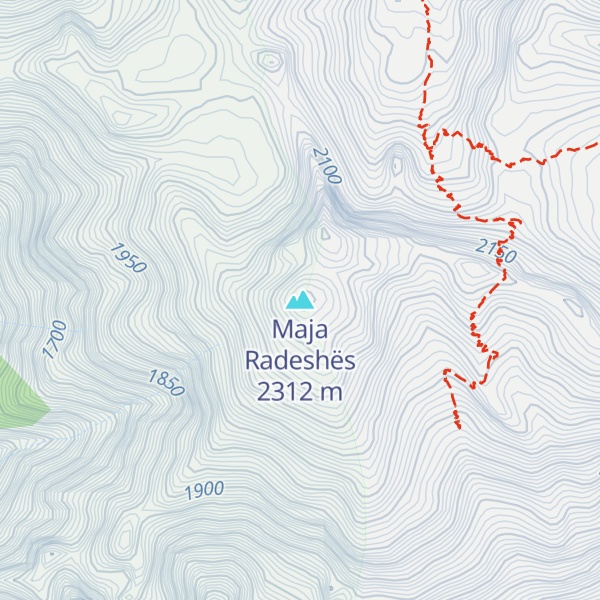 Map of Maja Radeshës