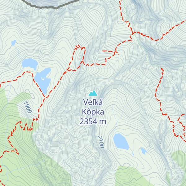 Map of Veľká Kôpka