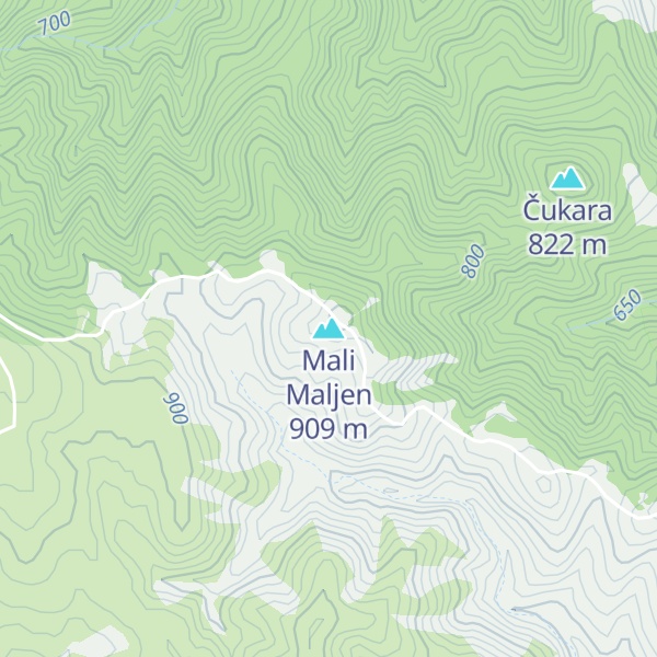 Map of Mali Maljen