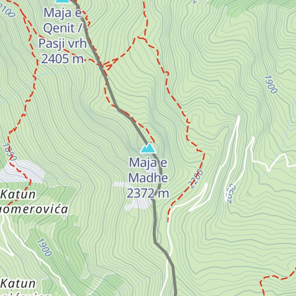 Map of Maja e Madhe