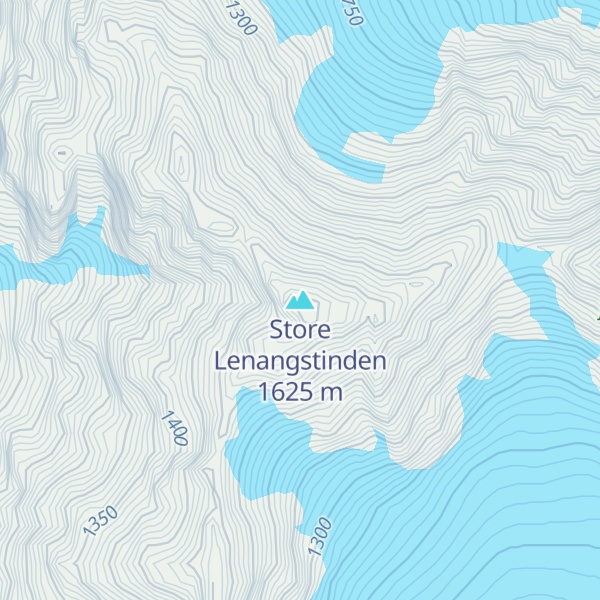 Map of Store Lenangstinden
