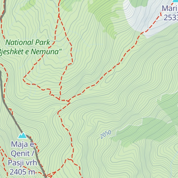 Map of Maja e Male