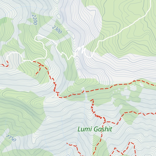 Map of Maja Koritave