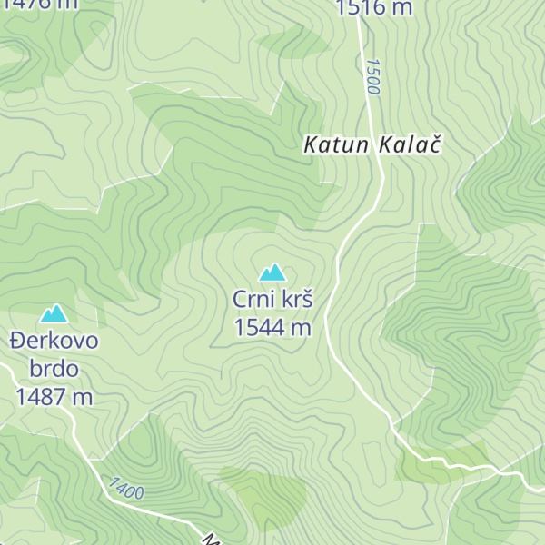 Map of Crni krš