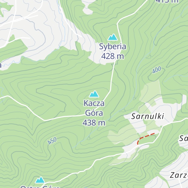 Map of Kacza Góra