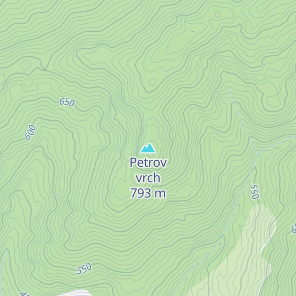 Map of Petrov vrch