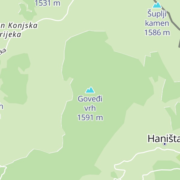 Map of Goveđi vrh