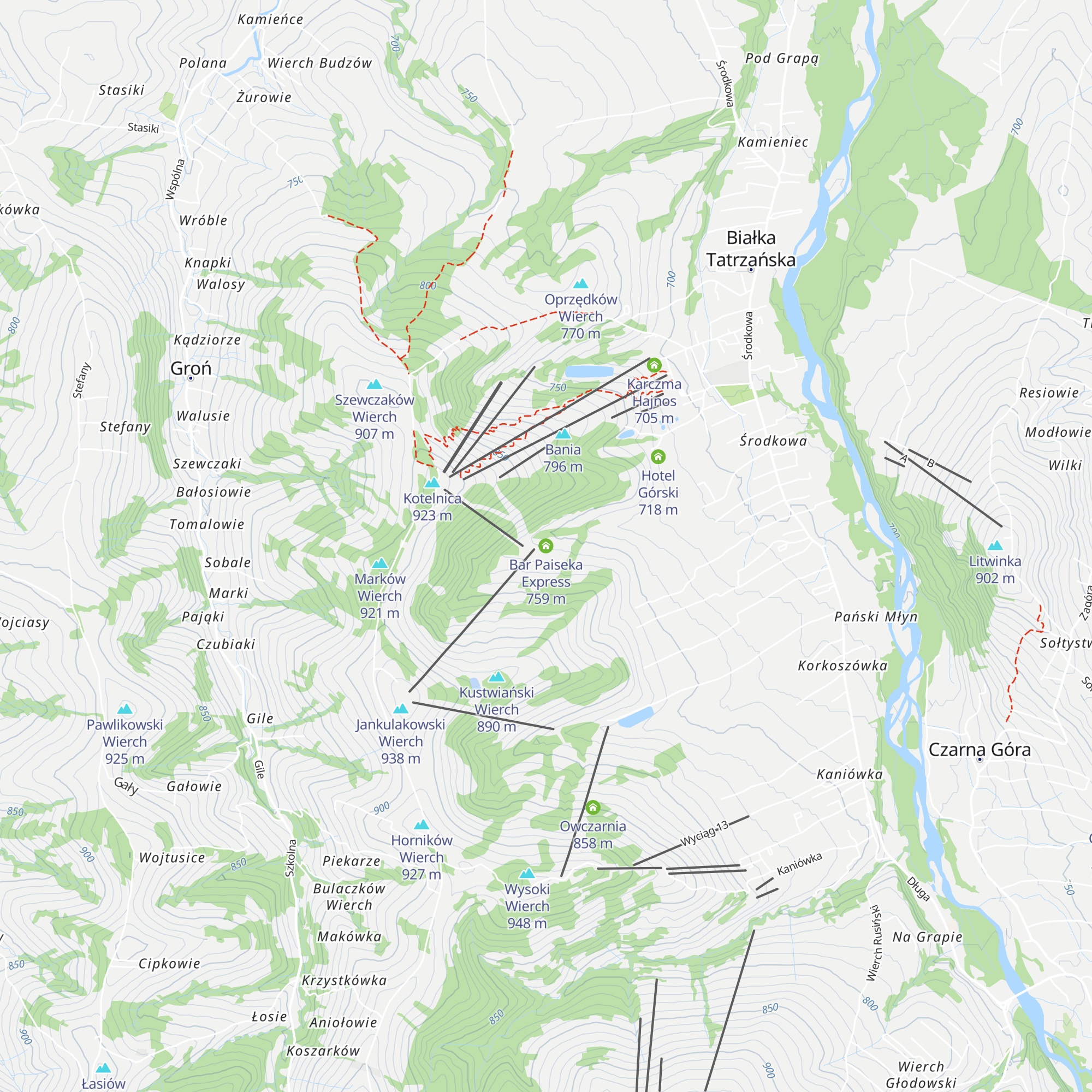 Bar Paiseka Express map