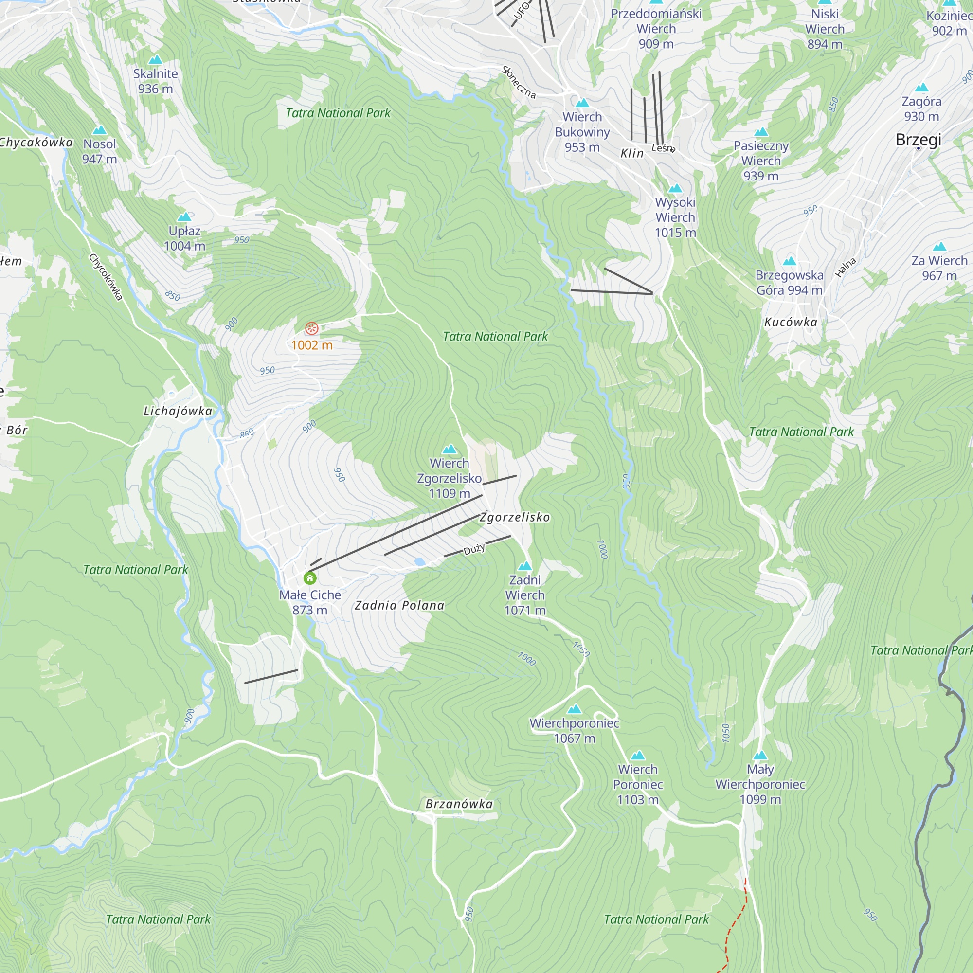 Szałas pod Wilkiem map