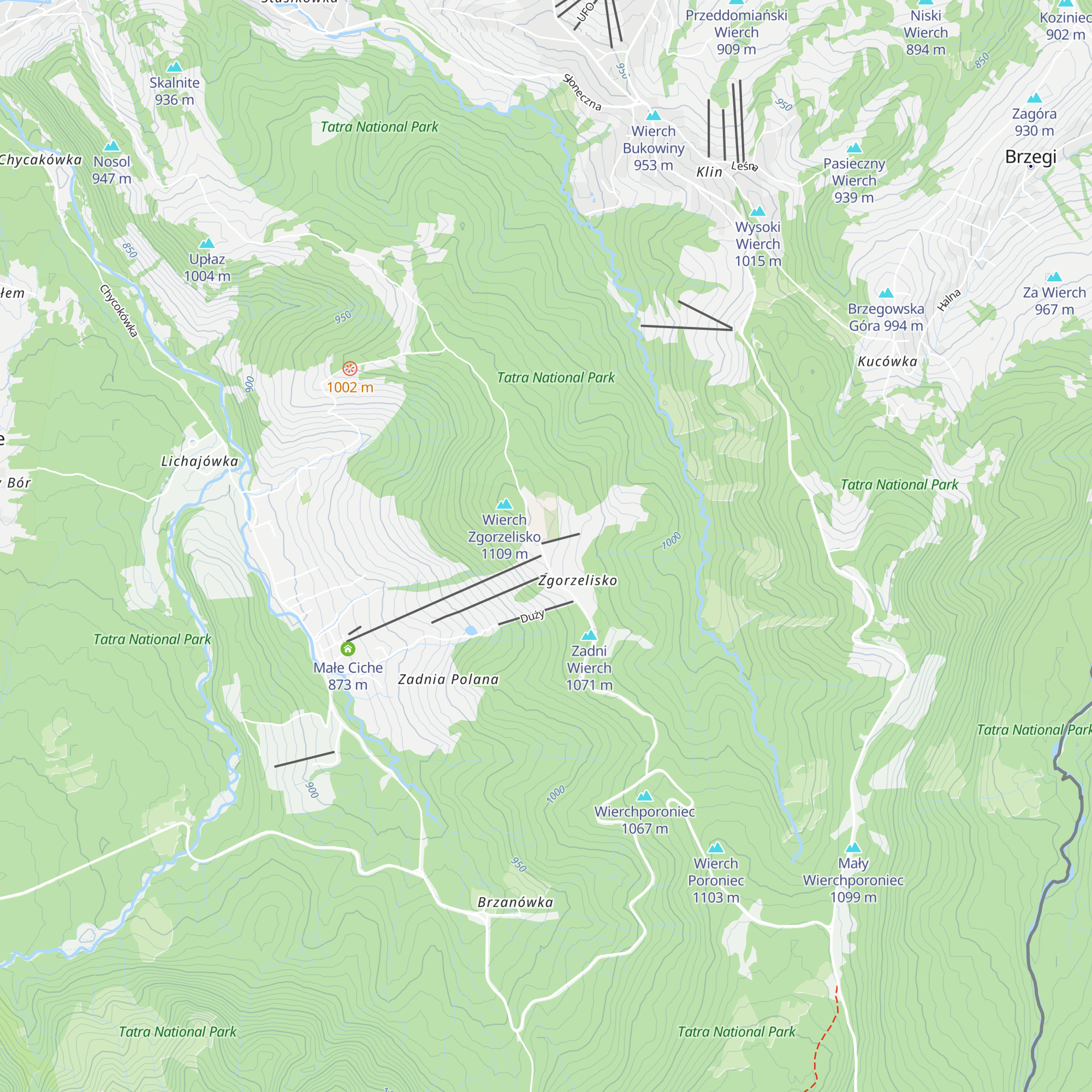 Szałas pod Wilkiem map