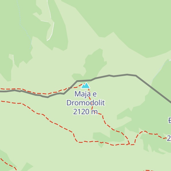 Map of Maja e Dromodolit