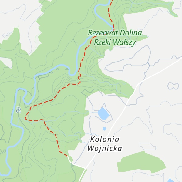 Map of Biała Góra
