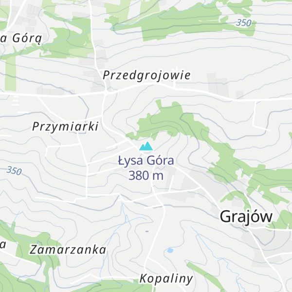 Map of Łysa Góra