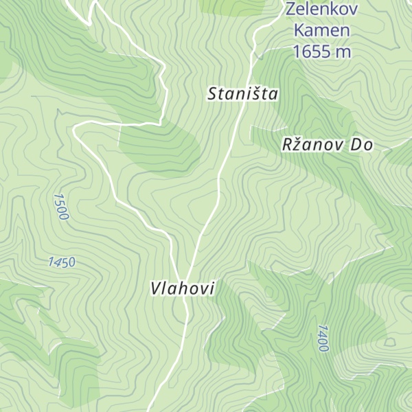 Map of Rudova glavica