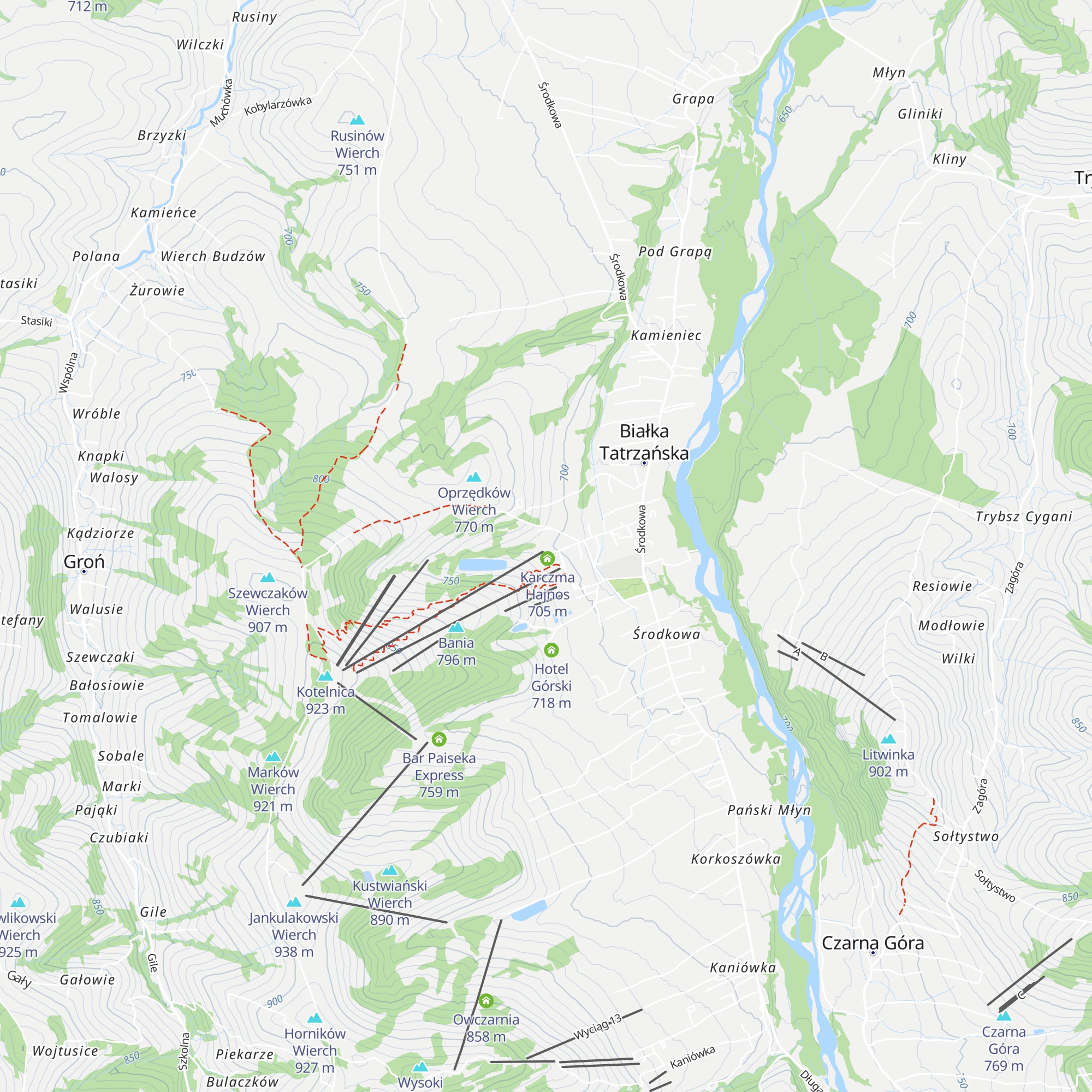 Karczma Kotelnica map