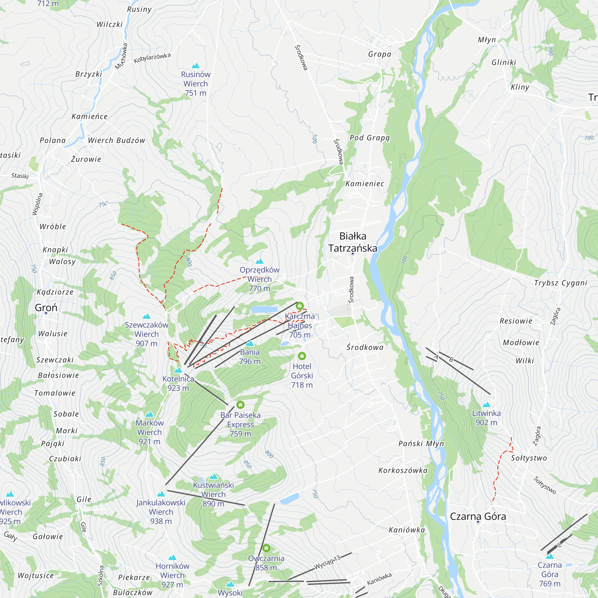 Karczma Kotelnica map