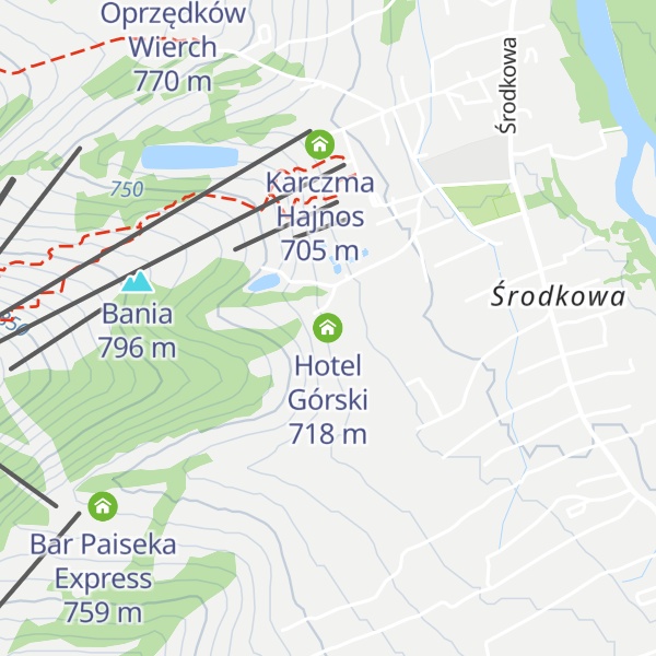 Map of Hotel Górski