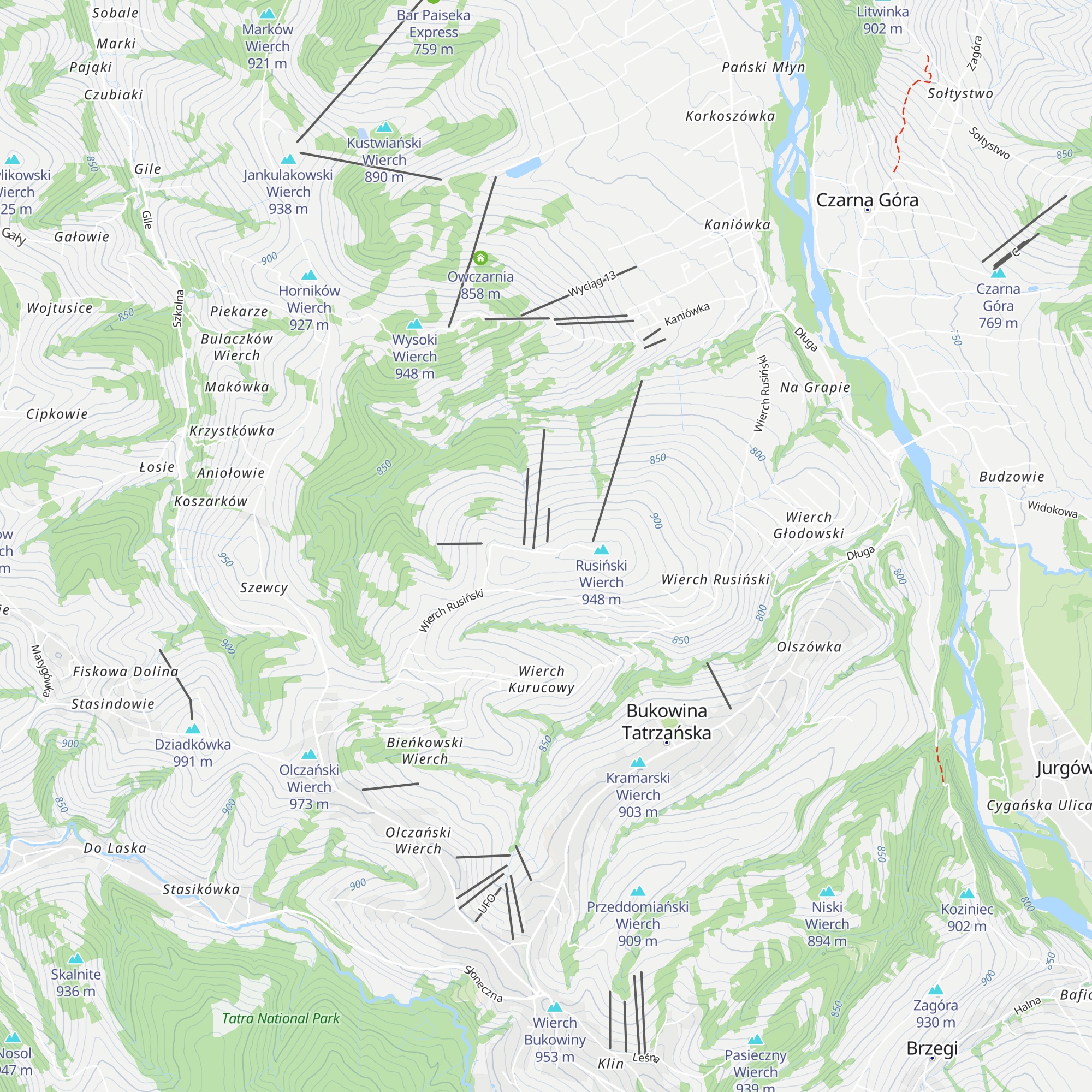 Karczma Rusiński map