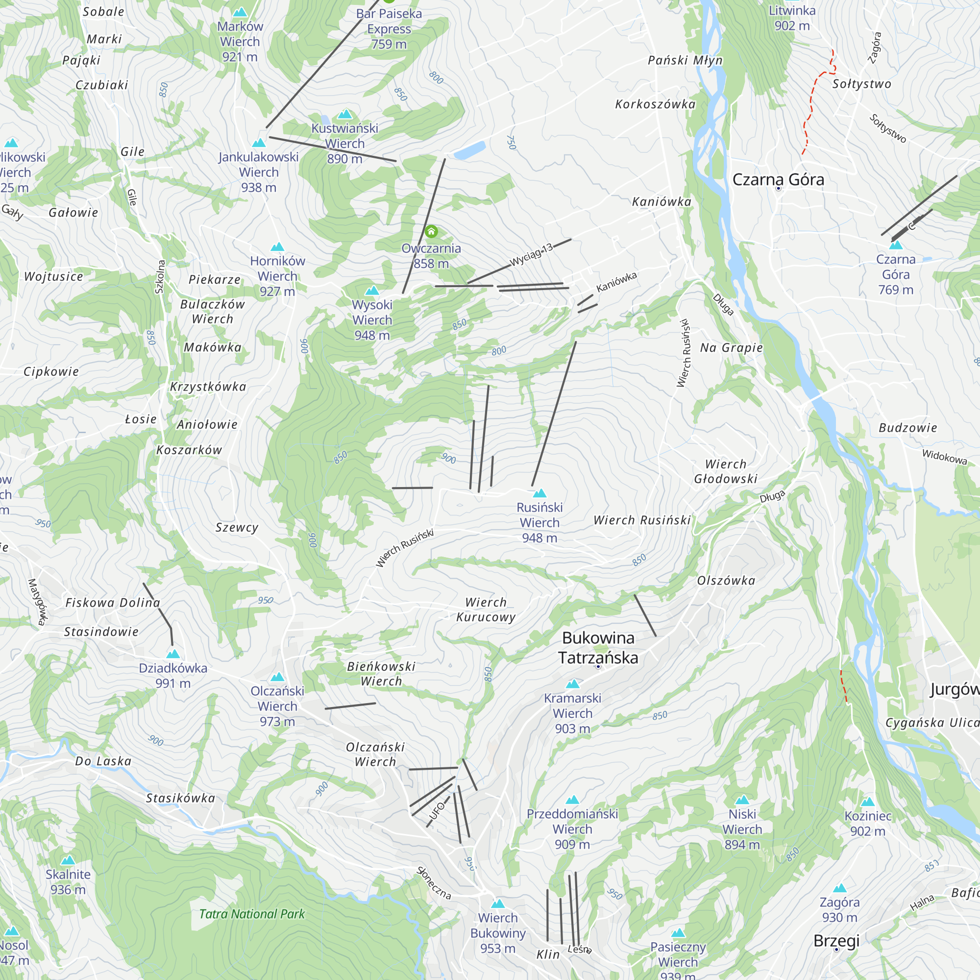 Karczma Rusiński map