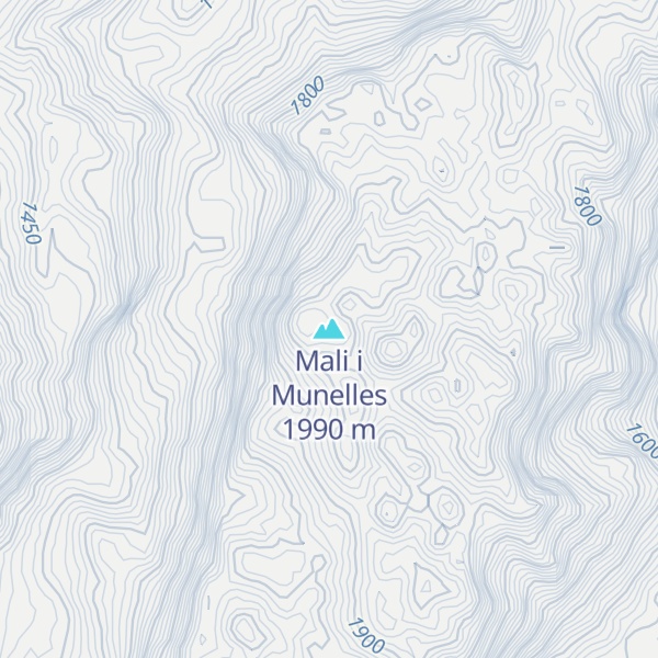 Map of Mali i Munelles