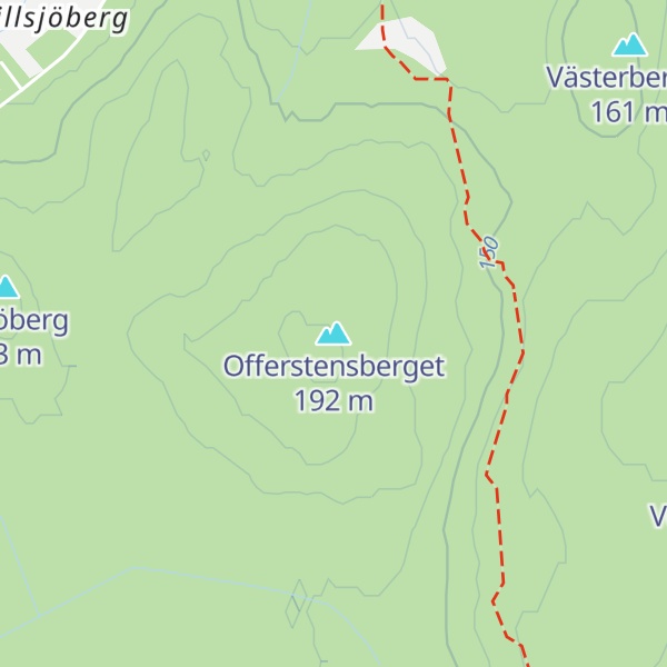 Map of Offerstensberget