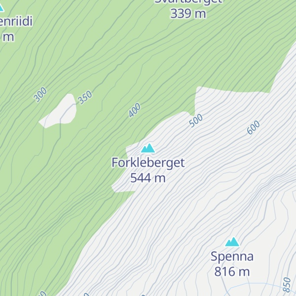 Map of Forkleberget